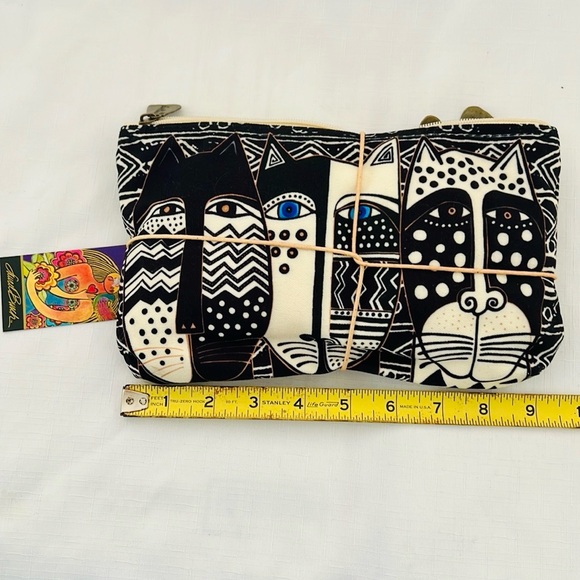 Laurel Burch~Cat Pattern / 3~Individual Cloth Bags - Picture 7 of 11